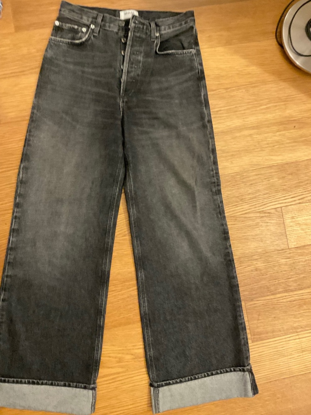 Agolpe high waist wide leg jeans